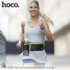 HOCO Bag05 Multifunctional Sports Waist Bag övtáska sporthoz, túrához - fekete/zöld