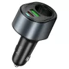 HOCO Z56 35W PD QC3.0 USB-C+ USB-A autós töltő adapter+ autós aljzattal - fekete
