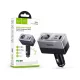 HOCO Z65A 165W/24V PD QC3.0 2xUSB-C+USB-A autós töltő adapter+ autós aljzattal - fekete/ezüst