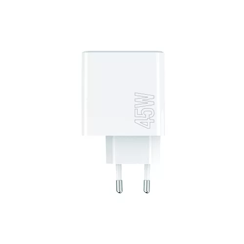 Maxlife MXTC-07-45ACC PD+QC 45W hálózati gyorstöltő adapter 2xType-C + USB - fehér