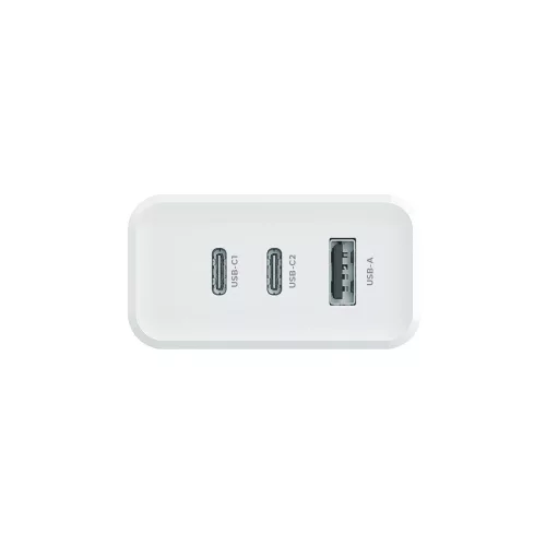 Maxlife MXTC-07-45ACC PD+QC 45W hálózati gyorstöltő adapter 2xType-C + USB - fehér