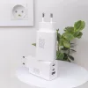 Maxlife MXTC-08-65ACC PD+QC 65W hálózati gyorstöltő adapter 2xType-C + USB - fehér