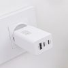 Maxlife MXTC-08-65ACC PD+QC 65W hálózati gyorstöltő adapter 2xType-C + USB -    fehér