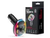 Maxlife MXFT-04 Bluetooth FM-transmitter/autós töltő 15W - 2xUSB - fekete, RGB