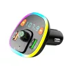 Maxlife MXFT-04 Bluetooth FM-transmitter/autós töltő 15W - 2xUSB - fekete, RGB