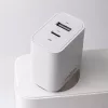 Maxlife MXTC-06 PD+QC 20W hálózati gyorstöltő adapter USB + Type-C + Type-C/Lightning kábel - fehér