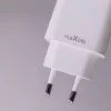 Maxlife MXTC-06 PD+QC 20W hálózati gyorstöltő adapter USB + Type-C + Type-C/Lightning kábel - fehér