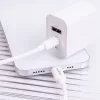 Maxlife MXTC-06 PD+QC 20W hálózati gyorstöltő adapter USB + Type-C + Type-C/Lightning kábel - fehér