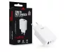 Maxlife MXTC-06 PD+QC 20W hálózati gyorstöltő adapter Type-C + USB - fehér