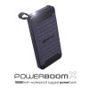 Univerzális hordozható, asztali akkumulátor töltő - Boompods Powerboom-X Power  Bank - USB + Type-C + PD + QC3.0 - 10.000 mAh - szürke