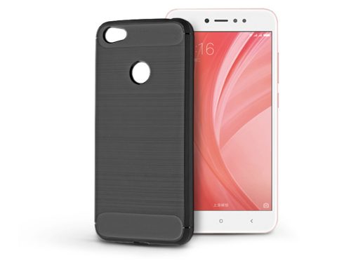 Haffner Carbon szilikon tok - Xiaomi Redmi Note 5A/Note 5A Prime - fekete
