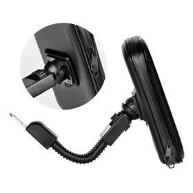   Haffner por- és cseppálló telefontartó kerékpárra/motorkerékpárra - 5.5-6.3" méret - fekete
