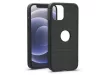 Haffner Carbon szilikon tok - Apple iPhone 12 Mini - fekete