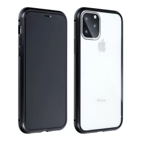   Haffner Magneto 2 részes tok előlapi üveg nélkül - Apple iPhone 12 Pro Max - fekete