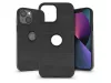 Haffner Carbon Logo szilikon tok - Apple iPhone 13 - fekete