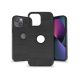 Haffner Carbon Logo szilikon tok - Apple iPhone 13 - fekete