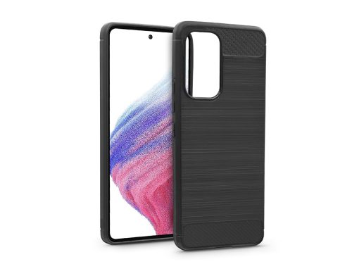 Haffner Carbon szilikon tok - Samsung A536U Galaxy A53 5G - fekete