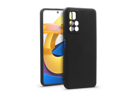 Haffner Soft Premium szilikon tok - Xiaomi Poco M4 Pro 5G - fekete