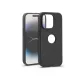 Haffner Carbon Logo szilikon tok - Apple iPhone 14 Pro - fekete
