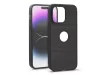 Haffner Carbon Logo szilikon tok - Apple iPhone 14 Pro Max - fekete