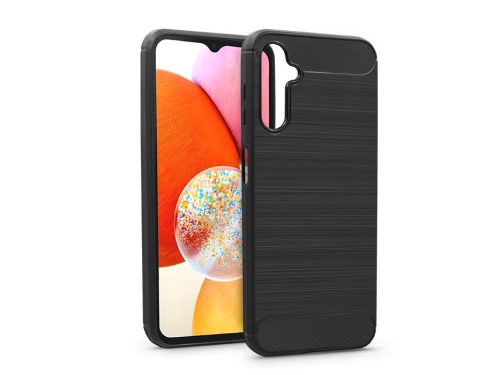 Haffner Carbon szilikon tok - Samsung A145 Galaxy A14 4G/5G - fekete