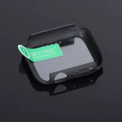 Bestsuit Classic védőtok beépített edzett üveggel - Apple Watch 7/8 (41mm) - fekete