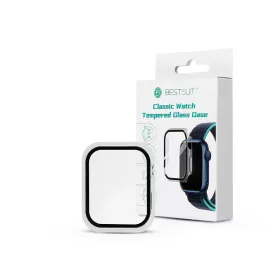   Bestsuit Classic védőtok beépített edzett üveggel - Apple Watch 7/8 (45mm) - átlátszó