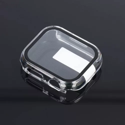Bestsuit Classic védőtok beépített edzett üveggel - Apple Watch 7/8 (45mm) - átlátszó