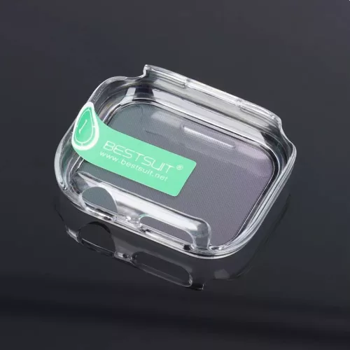 Bestsuit Classic védőtok beépített edzett üveggel - Apple Watch 7/8 (45mm) - átlátszó