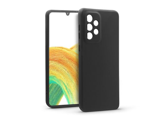 Haffner Soft szilikon tok - Samsung A336B Galaxy A33 5G - fekete