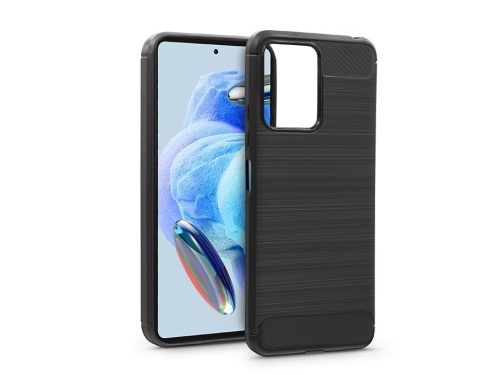 Haffner Carbon szilikon tok - Xiaomi Redmi Note 12 Pro 5G/Poco X5 Pro 5G - fekete