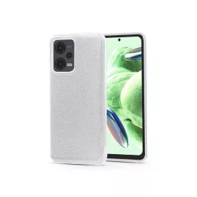  Haffner Shining szilikon tok - Xiaomi Redmi Note 12 5G/Poco X5 5G - ezüst