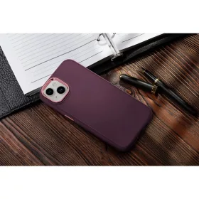   Haffner Frame szilikon tok - Xiaomi Redmi Note 12 5G/Poco X5 5G - bíbor
