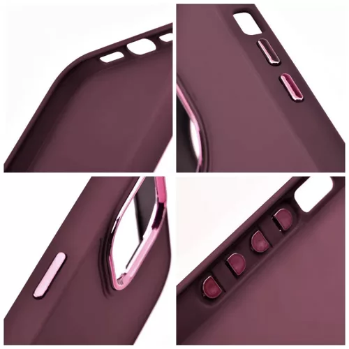 Haffner Frame szilikon tok - Xiaomi Redmi Note 12 5G/Poco X5 5G - bíbor