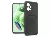 Haffner Card Case kártyatartós szilikon tok - Xiaomi Redmi Note 12 5G/Poco X5 5G - fekete