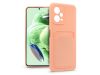 Haffner Card Case kártyatartós szilikon tok - Xiaomi Redmi Note 12 5G/Poco X5 5G - pink