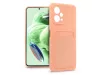 Haffner Card Case kártyatartós szilikon tok - Xiaomi Redmi Note 12 5G/Poco X5 5G - pink