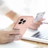 Haffner Card Case kártyatartós szilikon tok - Xiaomi Redmi Note 12 5G/Poco X5 5G - pink