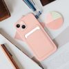 Haffner Card Case kártyatartós szilikon tok - Xiaomi Redmi Note 12 5G/Poco X5 5G - pink