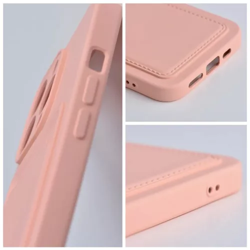 Haffner Card Case kártyatartós szilikon tok - Xiaomi Redmi Note 12 5G/Poco X5 5G - pink