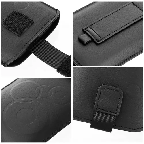Haffner DOEM kihúzható telefontok - Apple iPhone 12/12 Pro/Samsung Xcover 5/S21 5G/Note/2/3 - fekete