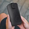 Haffner DOEM univerzális kihúzható telefontok - Apple iPhone 13/13 Pro - fekete