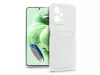 Haffner Card Case kártyatartós szilikon tok - Xiaomi Redmi Note 12 5G/Poco X5 5G - fehér