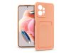 Haffner Card Case kártyatartós szilikon tok - Xiaomi Redmi Note 12 4G - pink