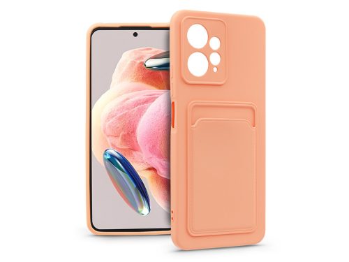 Haffner Card Case kártyatartós szilikon tok - Xiaomi Redmi Note 12 4G - pink