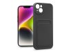 Haffner Card Case kártyatartós szilikon tok - Apple iPhone 14 - fekete