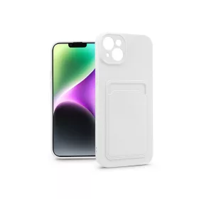   Haffner Card Case kártyatartós szilikon tok - Apple iPhone 14 Plus - fehér