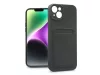 Haffner Card Case kártyatartós szilikon tok - Apple iPhone 14 Plus - fekete