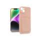Haffner Card Case kártyatartós szilikon tok - Apple iPhone 14 Plus - pink