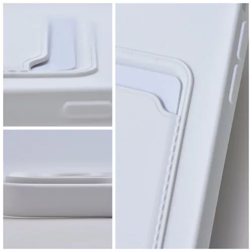 Haffner Card Case kártyatartós szilikon tok - Apple iPhone 14 Pro - fehér